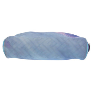 美品 フェンディ ズッカ柄 マーブル FFロゴ ポーチ 7N0116 ファブリック ライトブルー セカンドバッグ 青 1543【中古】FENDI