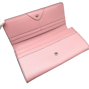 新品同様 フェンディ 8M0251 コンチネンタルウォレット モンスター レザー ピンク 2つ折り長財布 財布 1555【中古】FENDI