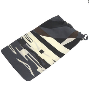美品 エルメス アイマスク シルク グレー ブラウン 1564【中古】HERMES
