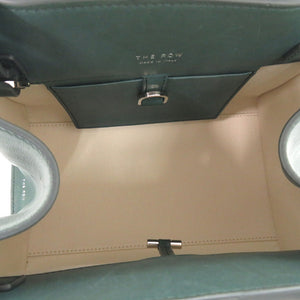 美品 ザ ロウ 2WAY ソフトマルゴー10 レザー グリーン ハンドバッグ 緑 1624【中古】THE ROW