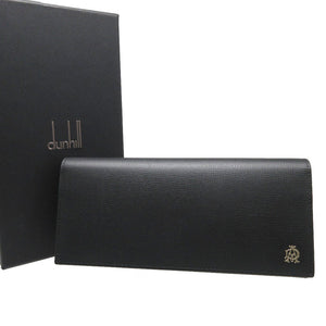 未使用 ダンヒル DUL2S810A レザー ブラック 黒 2つ折り長財布 財布 1642【中古】dunhill