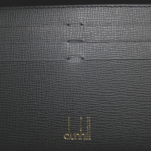 未使用 ダンヒル DUL2S810A レザー ブラック 黒 2つ折り長財布 財布 1642【中古】dunhill