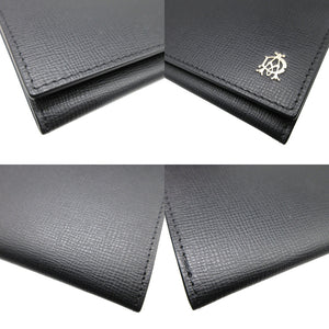 未使用 ダンヒル DUL2S810A レザー ブラック 黒 2つ折り長財布 財布 1642【中古】dunhill
