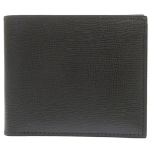 新品同様 ヴァレクストラ レザー ブラック 二つ折り札入れ 二つ折り財布 黒 0006【中古】Valextra メンズ