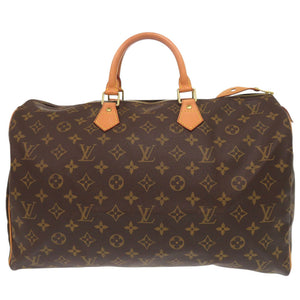美品 ルイ ヴィトン スピーディ40 モノグラム M41522 ブラウン ハンドバッグ LV 0011【中古】LOUIS VUITTON