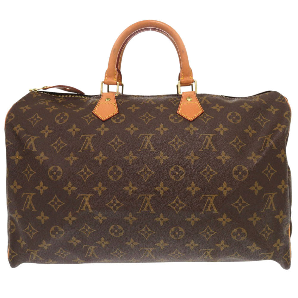 美品 ルイ ヴィトン スピーディ40 モノグラム M41522 ブラウン ハンドバッグ LV 0011【中古】LOUIS VUITTON
