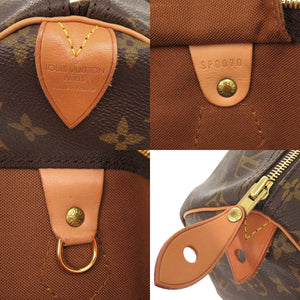 美品 ルイ ヴィトン スピーディ40 モノグラム M41522 ブラウン ハンドバッグ LV 0011【中古】LOUIS VUITTON