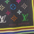 美品 ルイ ヴィトン モノグラム M71912 シルク ブラック マルチカラー ミニスカーフ スカーフ LV 0018【中古】LOUIS VUITTON