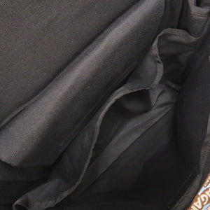 サルヴァトーレフェラガモ レザー ブラック ショルダーバッグ メッセンジャーバッグ 黒 0021【中古】Salvatore Ferragamo メンズ