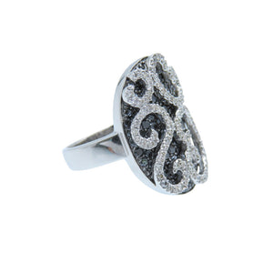 ノーブランド
 ダイヤ/ブラックダイヤ 2.38ct リング リング・指輪
 K18ホワイトゴールド/ダイヤモンド/ブラックダイヤモンド ホワイトゴールド 0023
【中古】no brand レディース