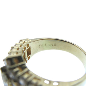 美品 K18YG ダイヤ1.47ct / 0.48ct リング 11.5号 6.6g 指輪 750 イエローゴールド/ダイヤモンド ジュエリー 0030【中古】