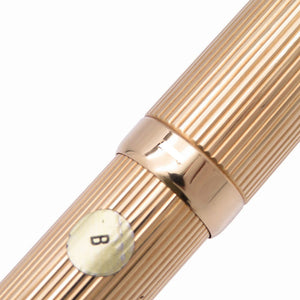 美品 モンブラン 18K 金無垢 万年筆 K18イエローゴールド 52.3g 0033【中古】MONTBLANC