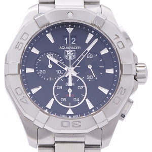 美品 タグホイヤー アクアレーサー CAY1110-0 クオーツ 腕時計 SS ブラック 黒文字盤 0035【中古】TAG HEUER メンズ