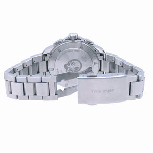 美品 タグホイヤー アクアレーサー CAY1110-0 クオーツ 腕時計 SS ブラック 黒文字盤 0035【中古】TAG HEUER メンズ