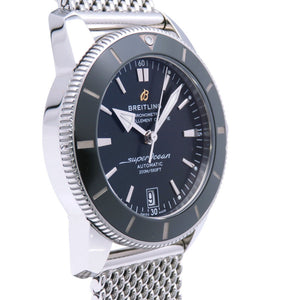 美品 ブライトリング スーパーオーシャン ヘリテージ AB2010 自動巻き 腕時計 SS ブラック 黒文字盤 0037【中古】BREITLING メンズ