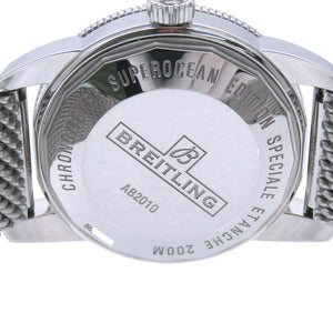 美品 ブライトリング スーパーオーシャン ヘリテージ AB2010 自動巻き 腕時計 SS ブラック 黒文字盤 0037【中古】BREITLING メンズ
