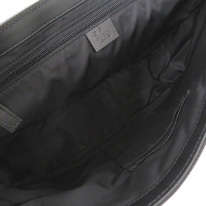 新品同様 グッチ ウェビングライン ショルダーバッグ 斜め掛け 630921 キャンバス レザー ブラック 0058【中古】GUCCI