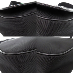 新品同様 グッチ ウェビングライン ショルダーバッグ 斜め掛け 630921 キャンバス レザー ブラック 0058【中古】GUCCI