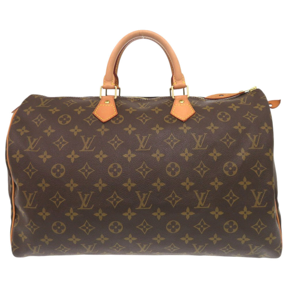 美品 ルイ ヴィトン スピーディ40 モノグラム M41522 ブラウン ハンドバッグ LV 0070【中古】LOUIS VUITTON