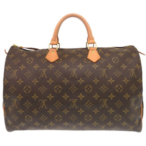 美品 ルイ ヴィトン スピーディ40 モノグラム M41522 ブラウン ハンドバッグ LV 0070【中古】LOUIS VUITTON