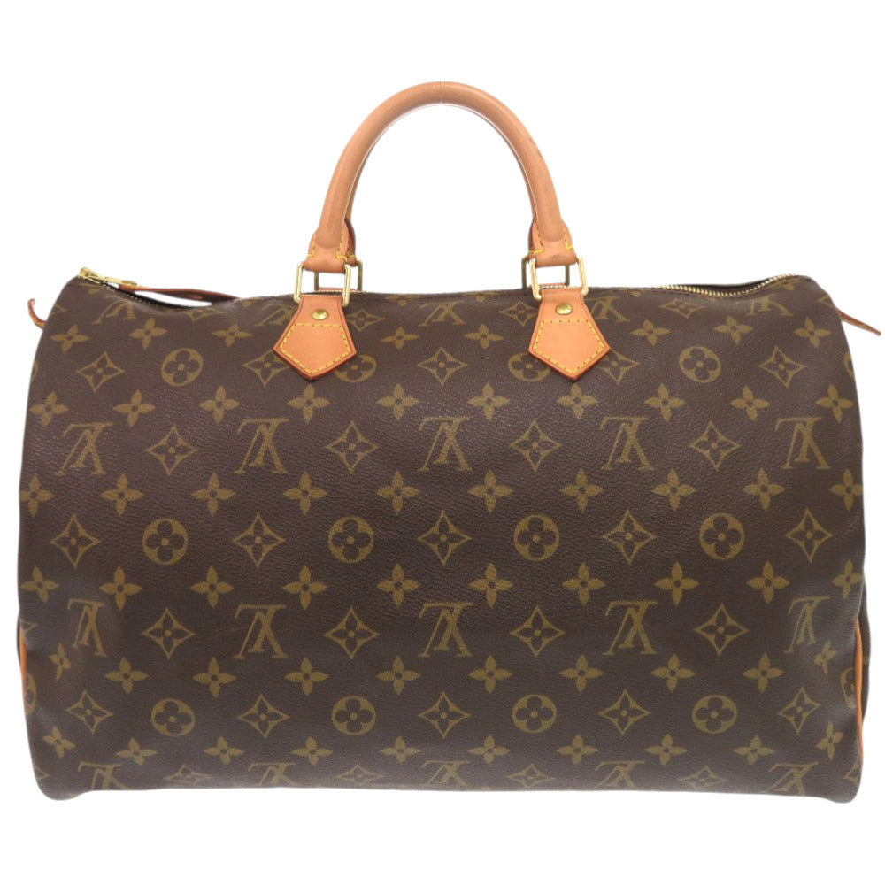 美品 ルイ ヴィトン スピーディ40 モノグラム M41522 ブラウン ハンドバッグ LV 0070【中古】LOUIS VUITTON