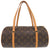 美品 ルイ ヴィトン パピヨン30 ポーチ付 ヌメ革 モノグラム M51385 ブラウン ハンドバッグ LV 0073【中古】LOUIS VUITTON