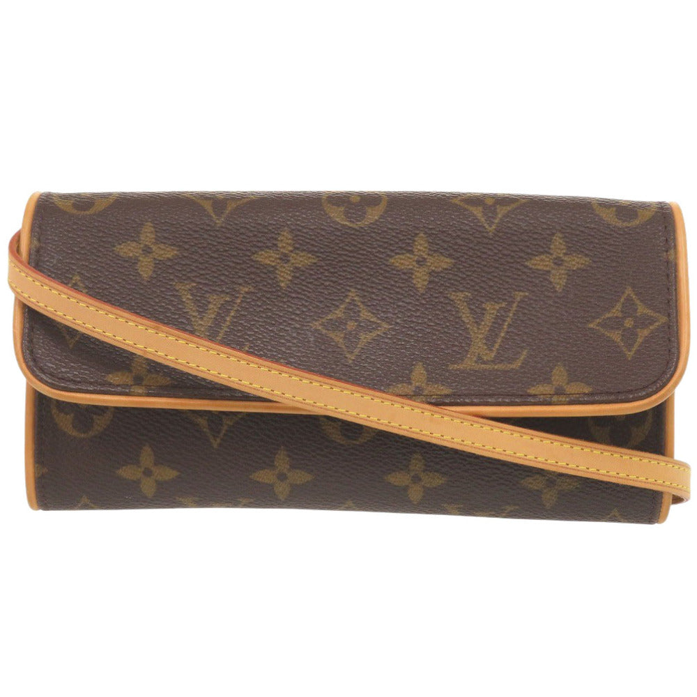 美品 ルイ ヴィトン ポシェットツインPM モノグラム M51854 ショルダーバッグ LV 0088【中古】LOUIS VUITTON