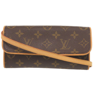 美品 ルイ ヴィトン ポシェットツインPM モノグラム M51854 ショルダーバッグ LV 0088【中古】LOUIS VUITTON