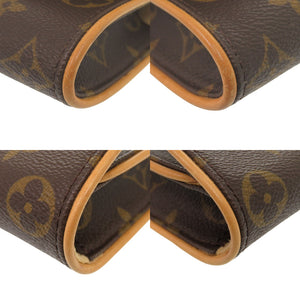 美品 ルイ ヴィトン ポシェットツインPM モノグラム M51854 ショルダーバッグ LV 0088【中古】LOUIS VUITTON