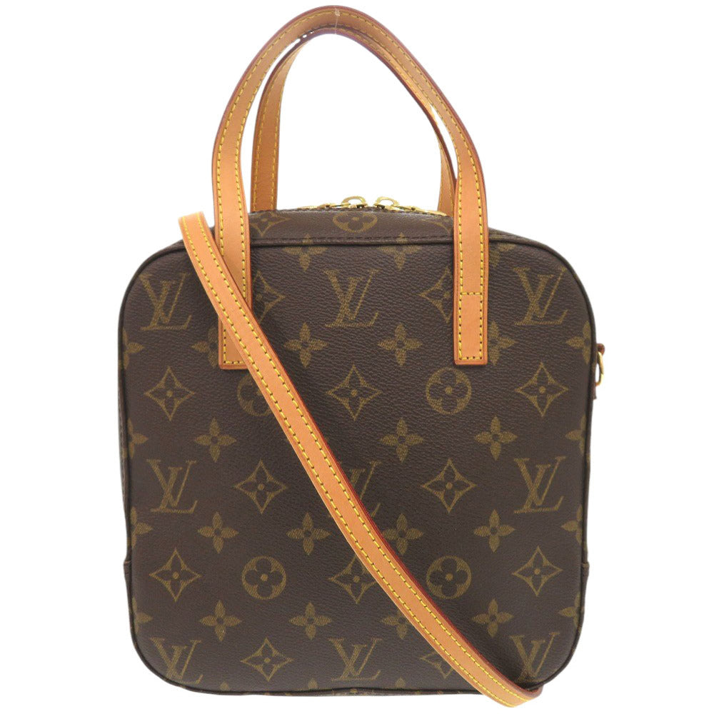 美品 ルイ ヴィトン スポンティーニ モノグラム M47500 ブラウン 2WAY ショルダー ハンドバッグ LV 0093【中古】LOUIS VUITTON