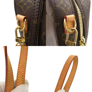 美品 ルイ ヴィトン スポンティーニ モノグラム M47500 ブラウン 2WAY ショルダー ハンドバッグ LV 0093【中古】LOUIS VUITTON