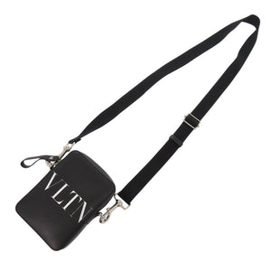 新品同様 ヴァレンティノ・ガラヴァーニ VLTNロゴ 1Y2B0943WJW レザー ブラック ショルダーバッグ 黒 0113【中古】Valentino Garavani