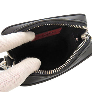 新品同様 ヴァレンティノ・ガラヴァーニ VLTNロゴ 1Y2B0943WJW レザー ブラック ショルダーバッグ 黒 0113【中古】Valentino Garavani