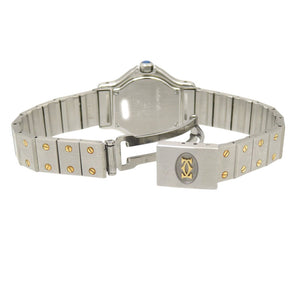 美品 カルティエ サントス オクタゴン SM W2001683 クオーツ 腕時計 YG/SS ベージュ 0127【中古】CARTIER レディース
