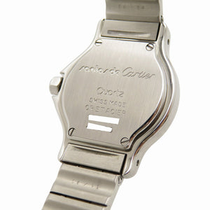 美品 カルティエ サントス オクタゴン SM W2001683 クオーツ 腕時計 YG/SS ベージュ 0127【中古】CARTIER レディース