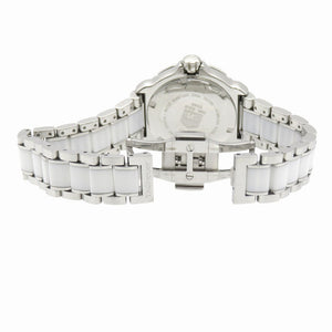 タグホイヤー フォーミュラ1 ダイヤベゼル WAH1213 クオーツ 腕時計 ホワイトセラミック/ダイヤモンド SS ホワイト 白文字盤 0128【中古】TAG HEUER レディース