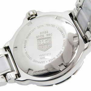 タグホイヤー フォーミュラ1 ダイヤベゼル WAH1213 クオーツ 腕時計 ホワイトセラミック/ダイヤモンド SS ホワイト 白文字盤 0128【中古】TAG HEUER レディース