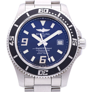 美品 ブライトリング スーパーオーシャン44 A17391 自動巻き 腕時計 SS ブラック 黒文字盤 0129【中古】BREITLING メンズ