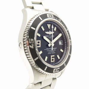 美品 ブライトリング スーパーオーシャン44 A17391 自動巻き 腕時計 SS ブラック 黒文字盤 0129【中古】BREITLING メンズ