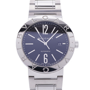 新品同様 ブルガリ BB42SSAUTO ブルガリブルガリ 自動巻き 腕時計 SS ブラック 黒文字盤 0131【中古】BVLGARI メンズ