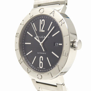 新品同様 ブルガリ BB42SSAUTO ブルガリブルガリ 自動巻き 腕時計 SS ブラック 黒文字盤 0131【中古】BVLGARI メンズ