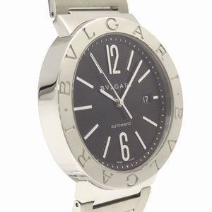 新品同様 ブルガリ BB42SSAUTO ブルガリブルガリ 自動巻き 腕時計 SS ブラック 黒文字盤 0131【中古】BVLGARI メンズ