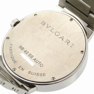 新品同様 ブルガリ BB42SSAUTO ブルガリブルガリ 自動巻き 腕時計 SS ブラック 黒文字盤 0131【中古】BVLGARI メンズ