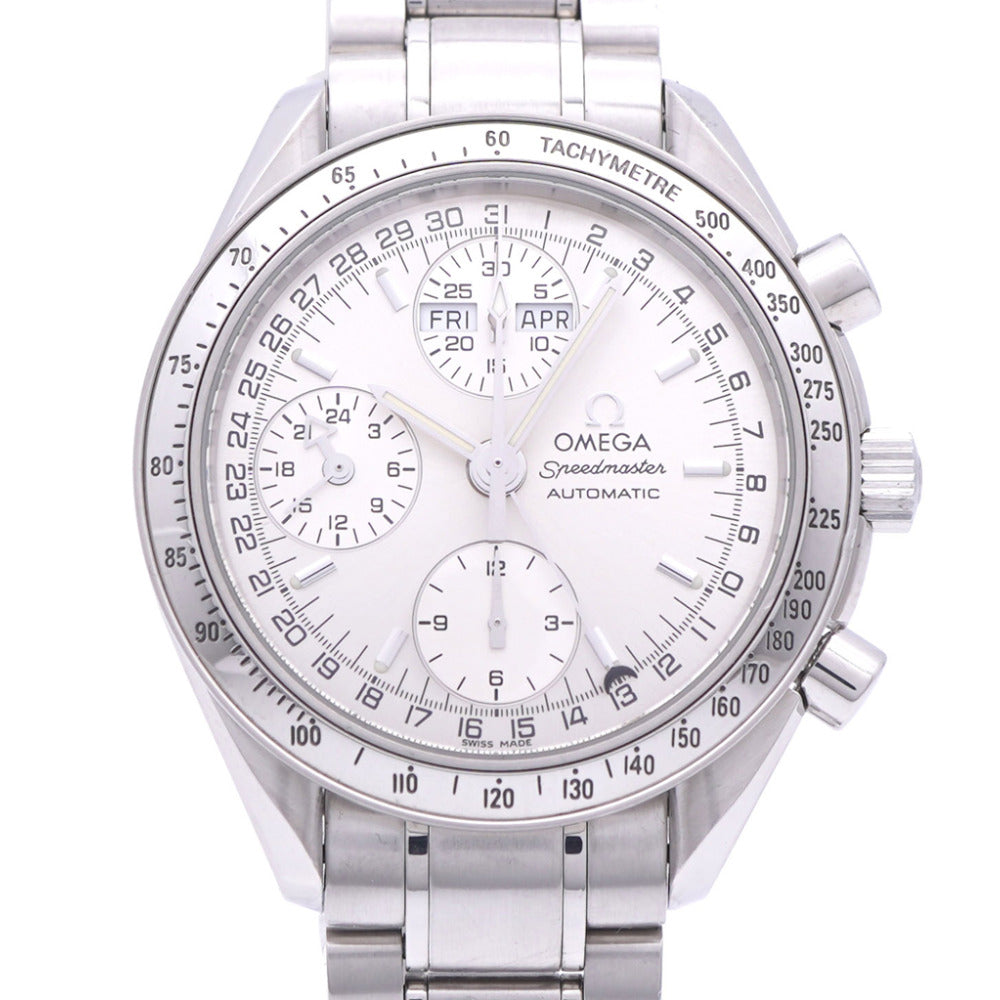 美品 オメガ スピードマスター デイデイト トリプルカレンダー 3523.30 自動巻き 腕時計 SS シルバー トリカレ 0134【中古】OMEGA メンズ