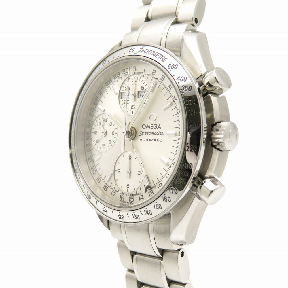 美品 オメガ スピードマスター デイデイト トリプルカレンダー 3523.30 自動巻き 腕時計 SS シルバー トリカレ 0134【中古】OMEGA メンズ