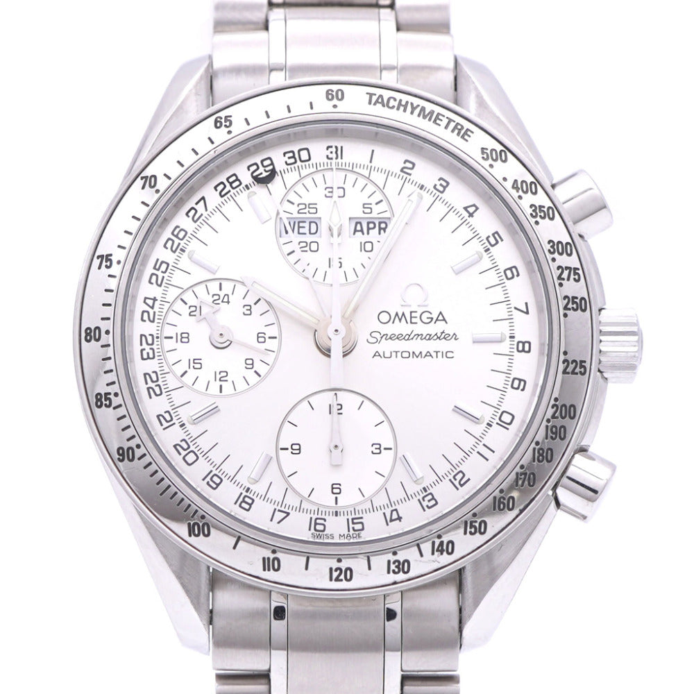 美品 オメガ スピードマスター デイデイト トリプルカレンダー 3523.30 自動巻き 腕時計 SS シルバー トリカレ 0135【中古】OMEGA メンズ