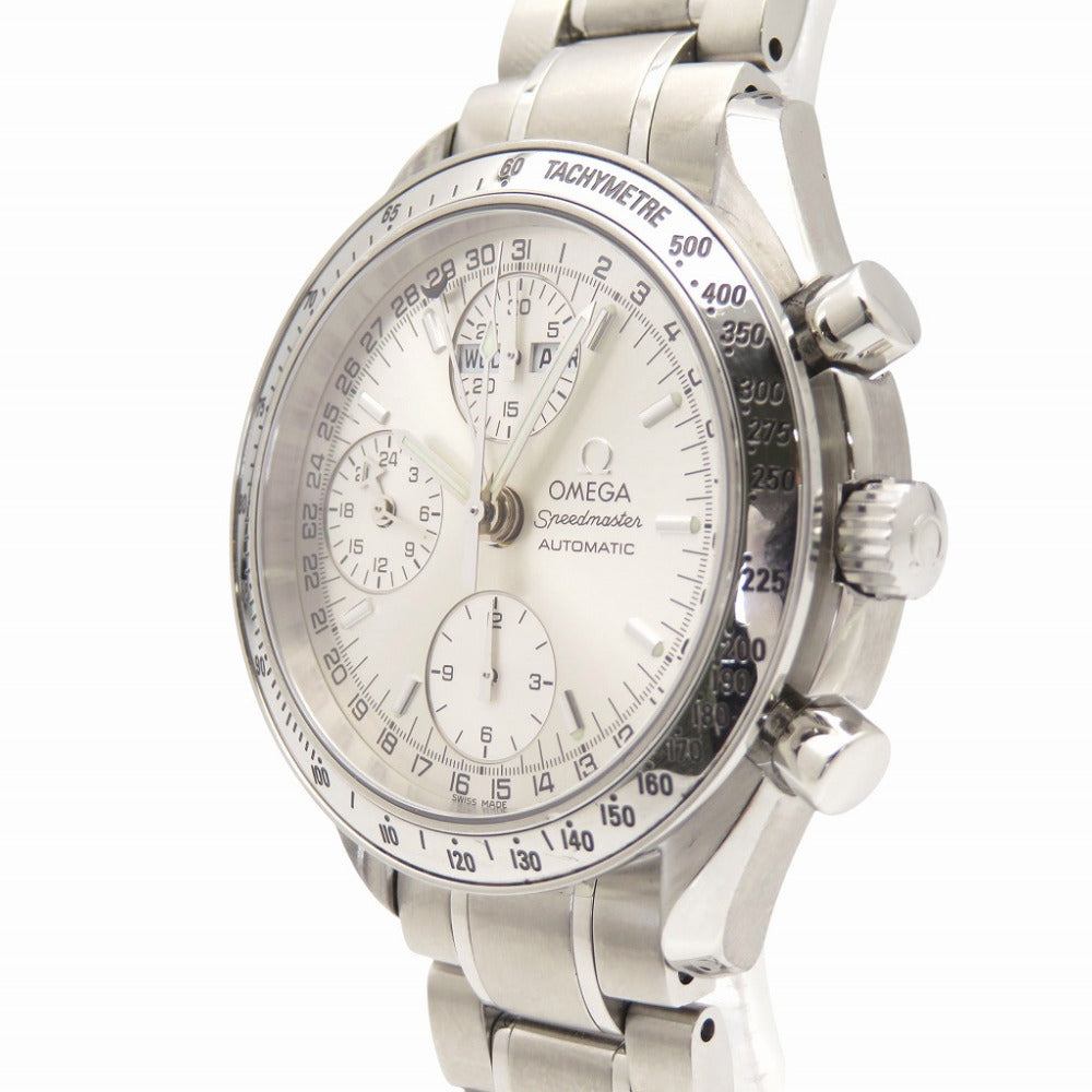 美品 オメガ スピードマスター デイデイト トリプルカレンダー 3523.30 自動巻き 腕時計 SS シルバー トリカレ 0135【中古】OMEGA メンズ