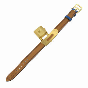 美品 エルメス ケリーウォッチ ヴィンテージ クオーツ 腕時計 SS/クシュベル ゴールド 〇X刻印 0136【中古】HERMES レディース