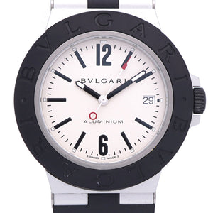 美品 ブルガリ
 自動巻き アルミニウム BB40AT 腕時計
 アルミ/ラバー ベージュ 0137
【中古】BVLGARI メンズ