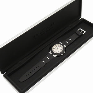 美品 ブルガリ
 自動巻き アルミニウム BB40AT 腕時計
 アルミ/ラバー ベージュ 0137
【中古】BVLGARI メンズ